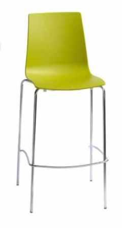 כסא בר ירוק רגלי מתכת 